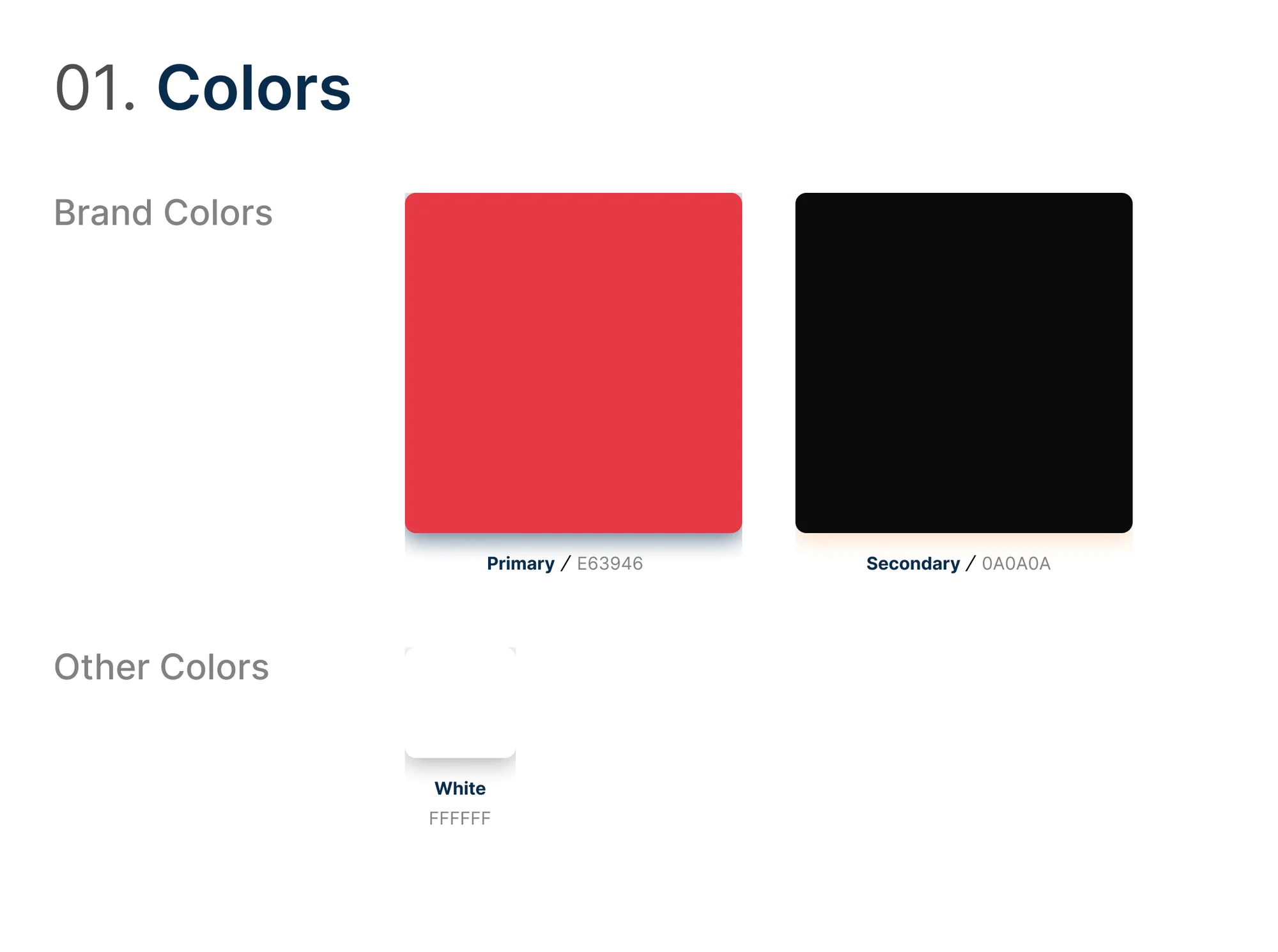 Black Veil colour palette