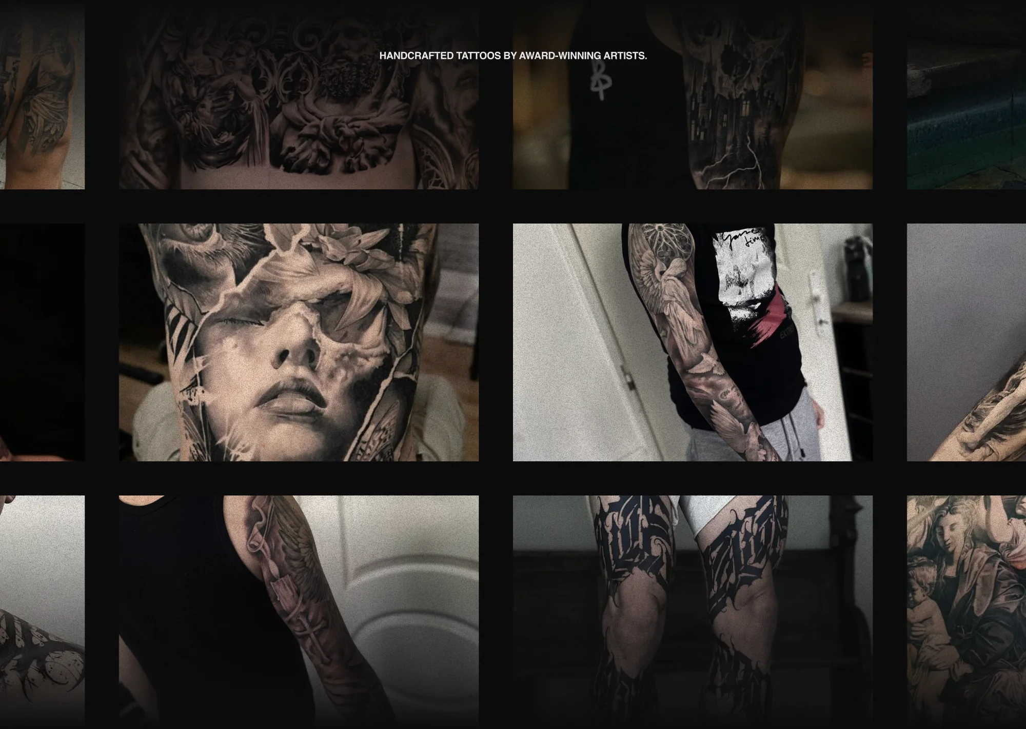 Tattoo portfolio grid