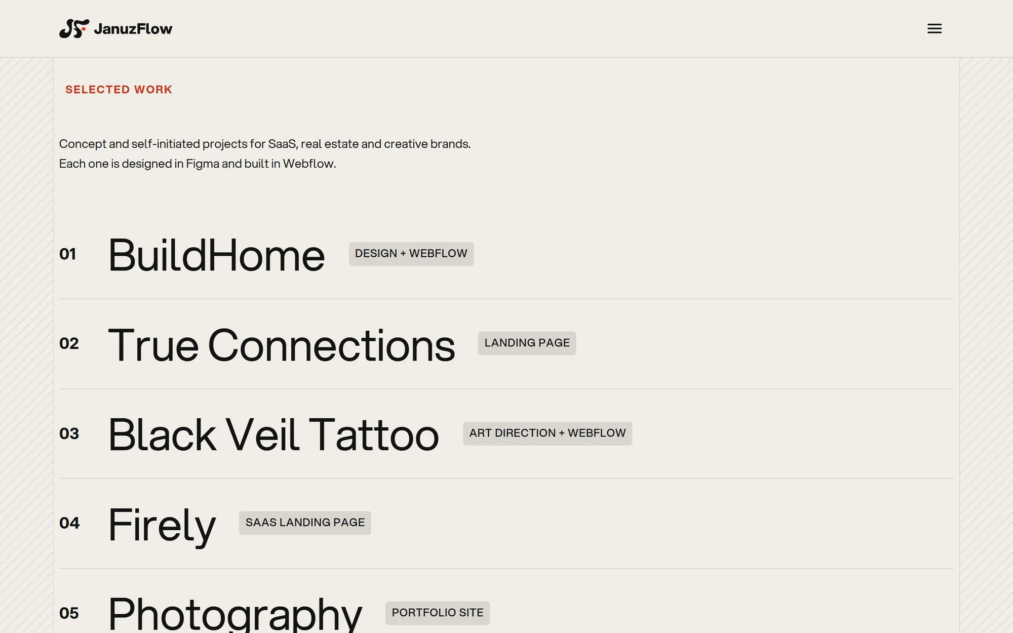 Selected work list driven by the CMS
